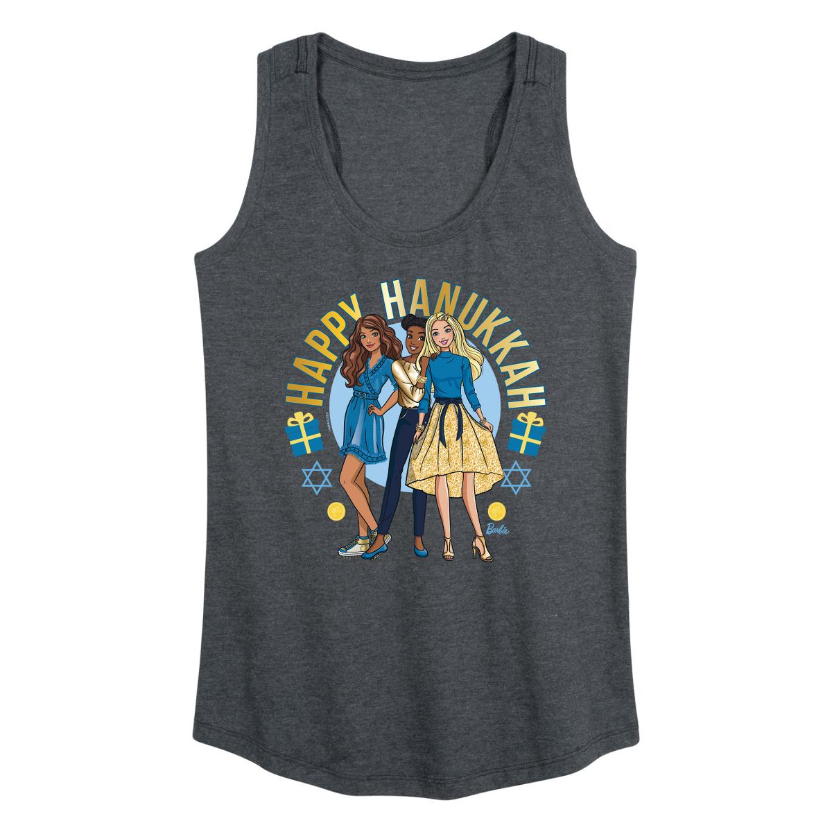 Women's - Barbie - Winter Holidays Graphic Racerback Tank - thumbnail 8