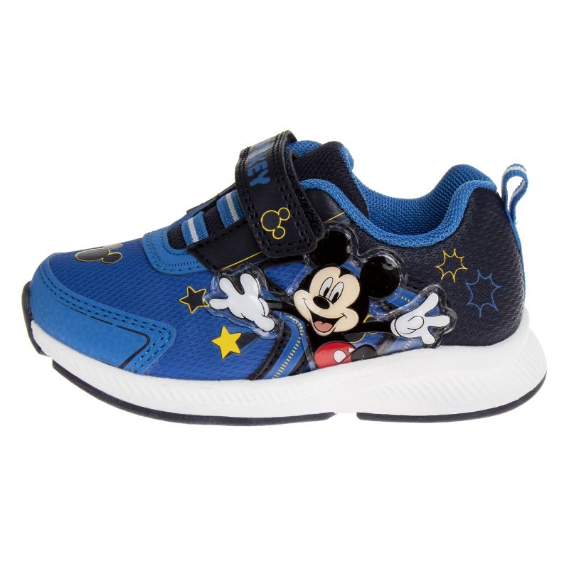 Disney Toddler Boys Mickey Mouse Sneakers with 2 Red Lights, 2 of 7