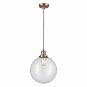 Beacon - 1 Light Stem Hung Mini Pendant In Industrial Style-15 Inches Tall and 12 Inches Wide - 1 of 1