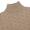 WhizMax Men's Turtleneck Long Sleeve Cable Knit Sweater - 4 of 4
