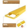 Heavy Duty Steel Pallet Fork Extensions for Forklifts – 4.5 Inch Wide, 72 & 96 Inch Length Options, 4600 lb Capacity, Easy Install – Yellow/Orange - 3 of 4