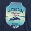 Men's Crater Lake National Park Illustrated Landscape Crewneck Sweatshirt - 2 of 4