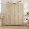 Pantry Cabinet with Glass Doors, 63" Tall Storage Cabinet with Adjustable Shelves for Kitchen and Bathroom - 3 of 4