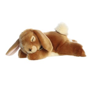 Aurora Medium Sleepy Bunny Miyoni Realistic Stuffed Animal Cottontail 12" - 1 of 4