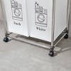 Laundry Hamper 2 Tier Clothes Sorter With Four Wheels, 4 Removable Bags Laundry Bags - 4 of 4