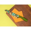 Dura Culina® 8-Inch Stainless Steel Printed Chef Knife with Blade Guard, Green - 2 of 4
