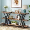 Hommoo 70.8" Console Table, Industrial Entryway Sofa Table with 3-Tier Shelves - 4 of 4