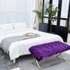 PiccoCasa Modern Bedroom Soft Fluffy Artificial Animal Wool Indoor Floor Mats 1 Pc - 4 of 4