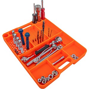 5 Star Super Deals Heavy Duty Silicone Tool Tray Organizer Anti Slip Grip Flexible Heat Resistant Easy Clean Surface Holds Sockets Screws Bolts Bits - 1 of 4