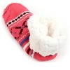 Women's Plush Winter High Pile Fleece Lining Slipper Socks - 2 of 2