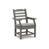 Signature Design by Ashley Visola Arm Chair with Cushion (Set of 2), Gray - 3 of 4