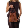 Maralis - Cognac Leather Shoulder Bag (Women) cognac standart - 3 of 4