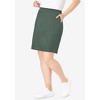 Woman Within Plus Size Stretch Cotton Skort - 3 of 4
