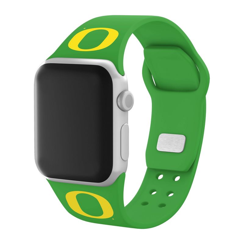NCAA Oregon Ducks Silicone Apple Watch Band , 1 of 4