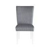 Chintaly Imports,Contemporary Curved Flare-Back Parson Side Chair - Set of 2 - 4 of 4