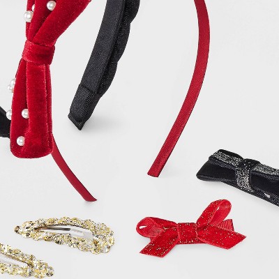 Cat & Jack - Brandclub - Headband/Bows Holiday Hair Set 