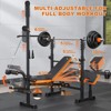 GIKPAL 800lbs 8-in-1 Adjustable Weight Bench Set with Lat Pull Down, Workout Bench Multi-Function Strength Training Bench Press Exercise Equipm - 2 of 4