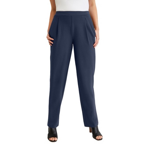 Jessica London Women's Plus Size Bootcut Stretch Jeans Elastic Waist - 24,  Black : Target