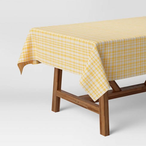 Cotton Gingham Tablecloth Yellow Threshold Target