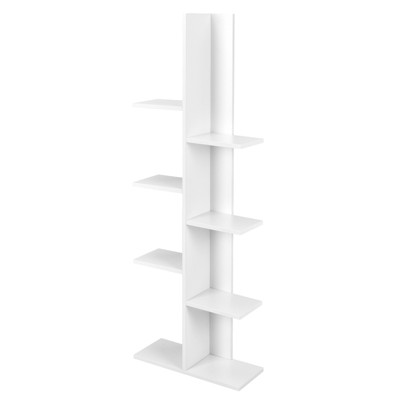 Tangkula Modern Multi-Layer Bookshelf Floor Standing Bookcase w/Anti-fall device Storage Rack for Home Office Rustic
