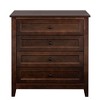 NicBex Solid Wood Spray-Painted Drawer Dresser,Classic Style Dressers with Retro Round Handles,Chest of Drawers for Bedroom,Living Room,Kitchen,Auburn - 4 of 4