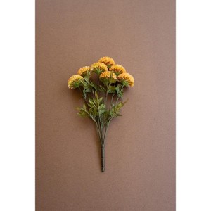 Bundle of Seven Artificial Dahlias 18"H – Yellow (6 X Set of 7) By Kalalou - 1 of 4