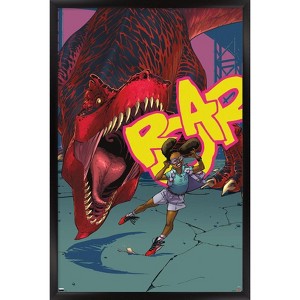 Trends International Marvel Moon Girl & Devil Dinosaur - Roar Framed Wall Poster Prints - 1 of 4