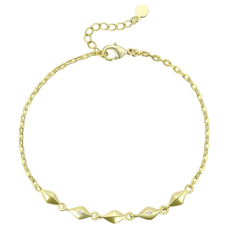 Glowing Radiance: Adjustable 14K Gold Plated Bracelet, Exuding Elegance and Versatility for Every Occasion, 1 of 3