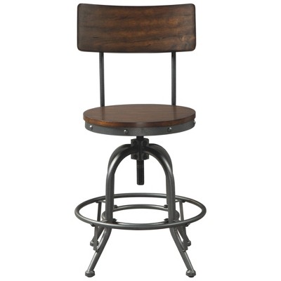 Set of 2 Odium Counter Height Barstools Brown - Signature Design by Ashley
