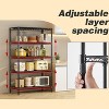 ROOMTEC 5-Tier Wire Shelving Metal Storage Rack Adjustable Shelves, Kitchen Standing Storage Shelf Units,White (71"H x 42"W x 18"D) - 4 of 4