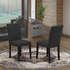 East West Furniture,Set of 2 - Modern Chairs- Wooden Chair Includes Wooden Structure - 2 of 4