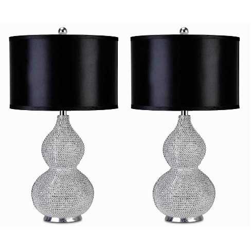 Sayer Set of 2 Table Lamp Silver  - Abbyson Living - image 1 of 4