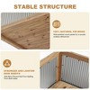 Elevated Wooden Planter Box w/Storage Shelf, Raised Garden Bed Wood Planter Boxes Large, Wooden Raised Garden Bed w/Legs for Vegetable Flowers - 3 of 4