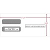 ComplyRight Moistenable Glue Security Tinted Double-Window Tax Envelopes 3 7/8" x 8.5" 50/Pack - 2 of 4