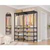 VIPEK S3 Heavy Duty Garment Rack Free Standing Clothes Rack Closet Storage Organizer Large Wardrobe with 6-Tier Shoe Rack - 3 of 4