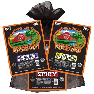 Buffalo Bills 3-Piece Hot & Spicy Country Cut Beef Jerky Sampler (3 assorted 2.6oz jerky packs) - 1 of 4