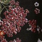black floral print