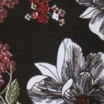 black floral print