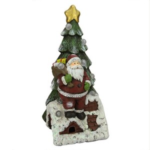 Northlight 19.5" Battery Operated LED Lighted Santa Claus and Christmas Tree Table Top Decoration - 1 of 2