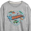 Boys' - Hot Wheels - Surfing Mix In A Heart Long Sleeve Graphic T-Shirt - 2 of 4