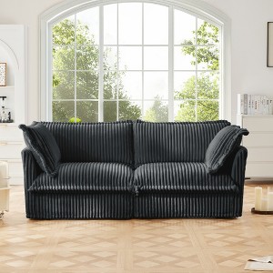 VASIP Modern Slipcovered 2-Seat Sofa for Living Room,Cushion Detachable Washable and Plain Chenille Deep Seat for Small Space,Apartment - 1 of 4