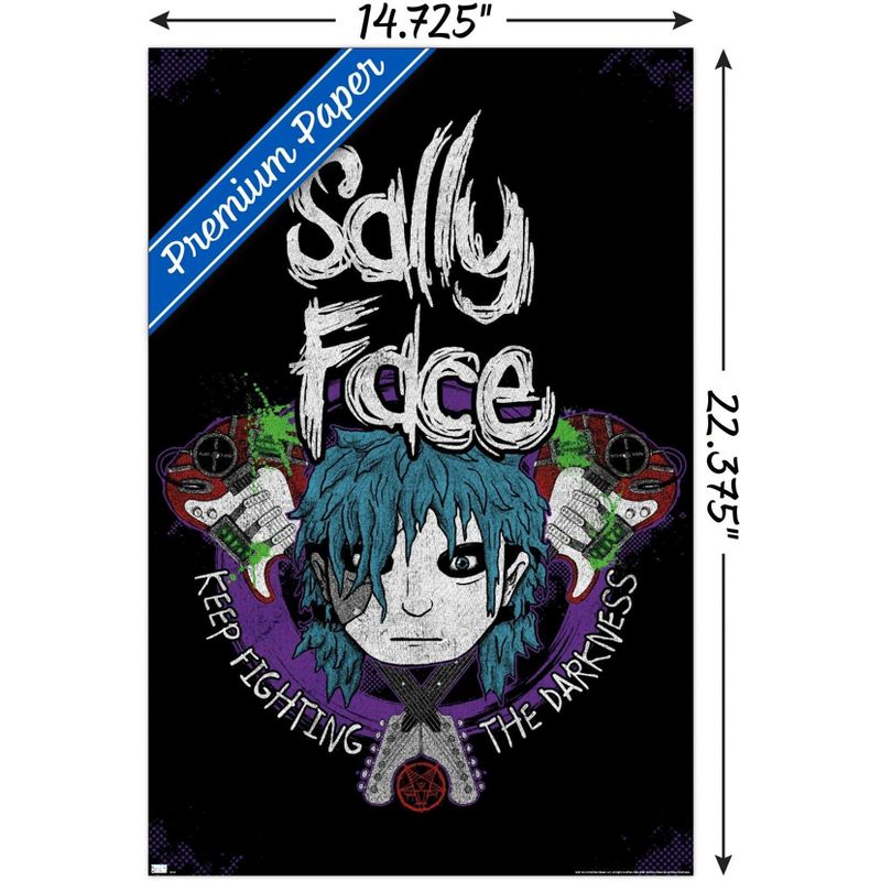 Trends International Sally Face - Crossed Guitars Unframed Wall Poster Prints, 3 of 7