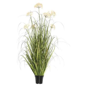 Artificial Dandelion Grass in Pot (36") Cream - Vickerman