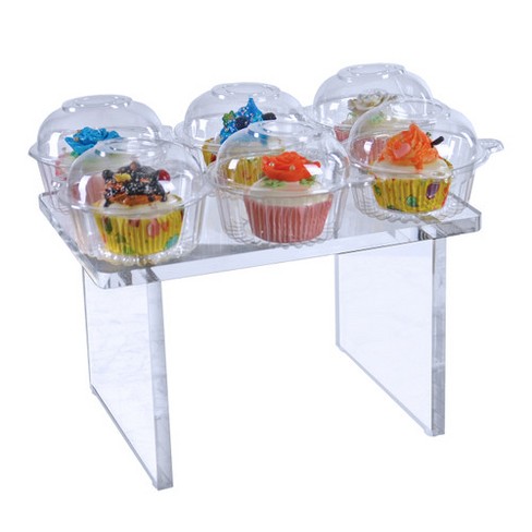 Azar Displays Clear Plastic Organizer Storage Tote Bin with Handle