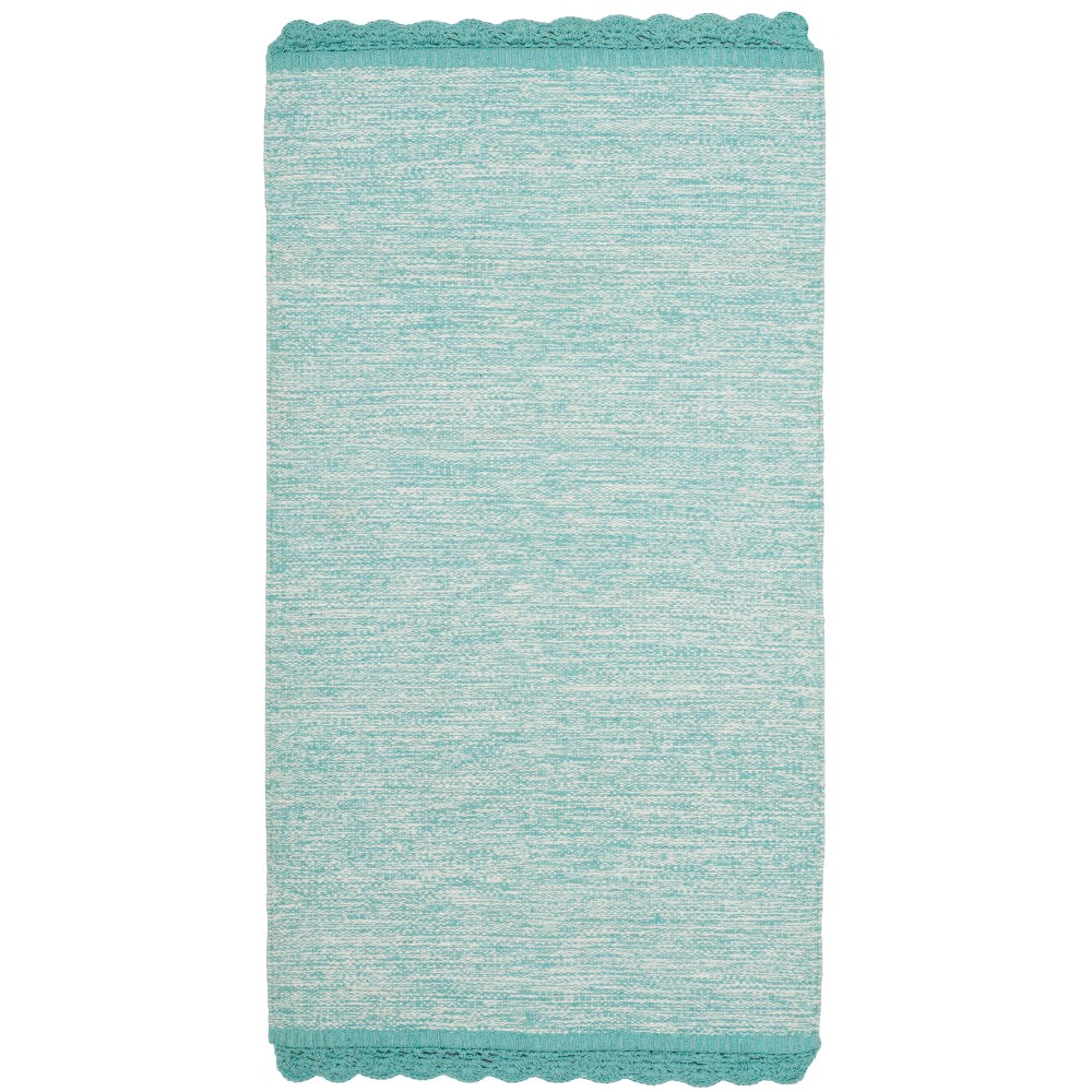 2'3inx7' Runner Winnifred Woven Rug Turquoise - Safavieh