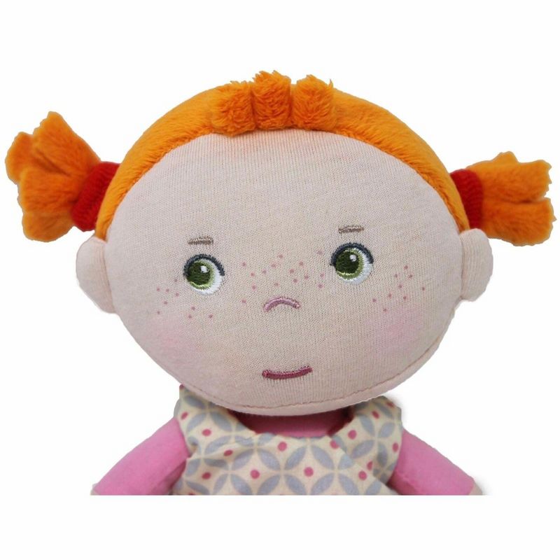 HABA Snug Up Roya - 10" Soft Doll with Fuzzy Red Pigtails and Embroidered Face, 2 of 17