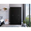 NicBex Armoire Wardrobe Closet Storage Cabinet with Doors & Drawer & Shelves for Bedroom - 2 of 4