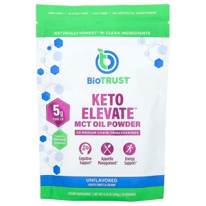 BioTRUST Keto Elevate™, MCT Oil Powder, Unflavored, 6.35 oz (180 g) - 1 of 2