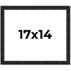 PosterPalooza | 17x14 Thin Barnwood Picture Frame, UV Acrylic, 2 Finishes - Grey and Black - 2 of 4