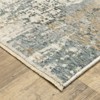 Captiv8e Designs Harmony Modern Distressed Abstract Beige/Blue Area Rug - 3 of 4